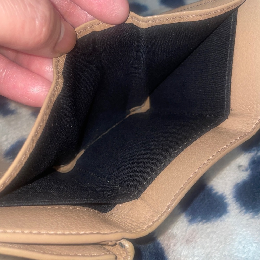 Balenciaga Beige Leather Mini Compact Wallet - Picture 13 of 14
